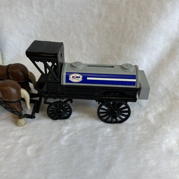 1991 Ertl Kerr Mcgee Die Cast Horse & Tanker Fuel Tank Bank In Box. #9286 - Picture 5 of 12